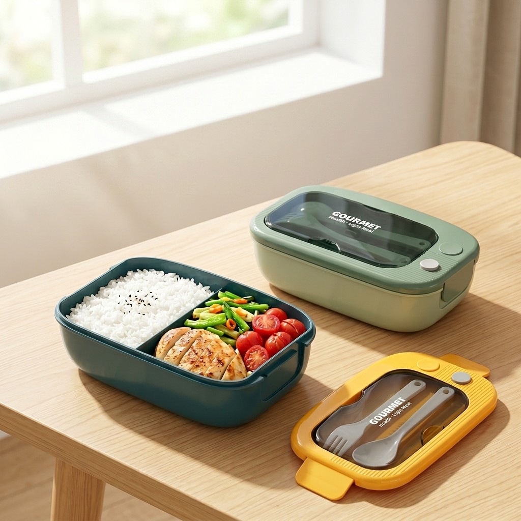 Meal Prep Kinder - علبة طعام بلاستيكية قابلة للاستخدام في