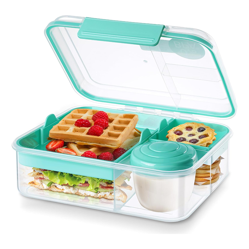 Meal Prep Kinder - صندوق غداء بنتو مانع للتسرب بأربعة