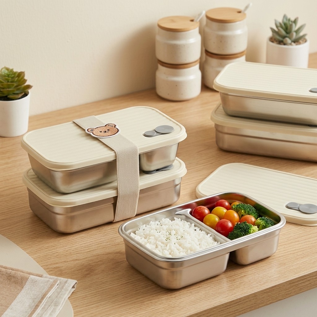 صندوق غداء من الفولاذ المقاوم  - مراجعة Meal Prep Kinder وسعره