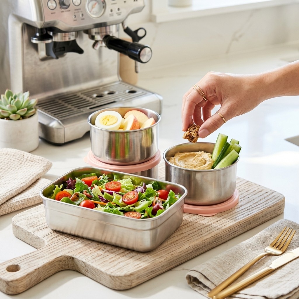صندوق غداء آمن للميكروويف من ا - مراجعة Meal Prep Kinder وسعره