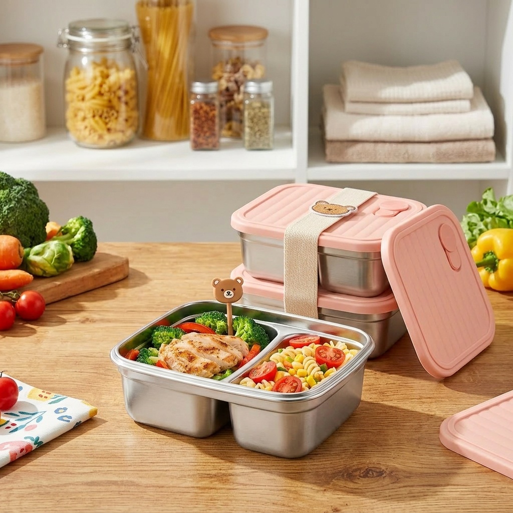 صندوق غداء بينتو من الفولاذ ال - مراجعة Meal Prep Kinder وسعره